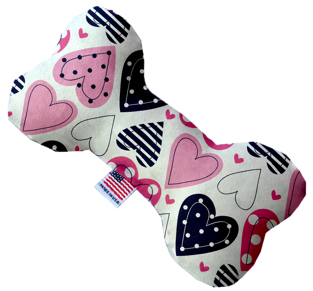 Plush Dog Bone Toy, "Valentine's Day Group"