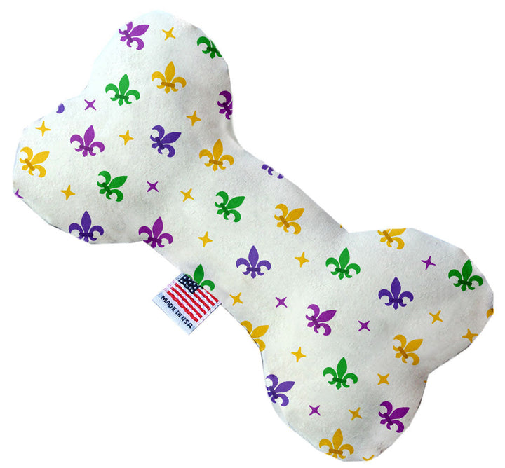 Pet and Dog Plush Heart or Bone Toy, "Mardi Gras Group"