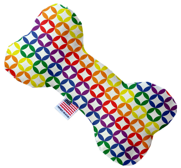 Pet and Dog Plush Heart or Bone Toy, "Rainbow Pride Group"