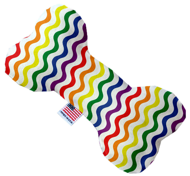 Pet and Dog Plush Heart or Bone Toy, "Rainbow Pride Group"