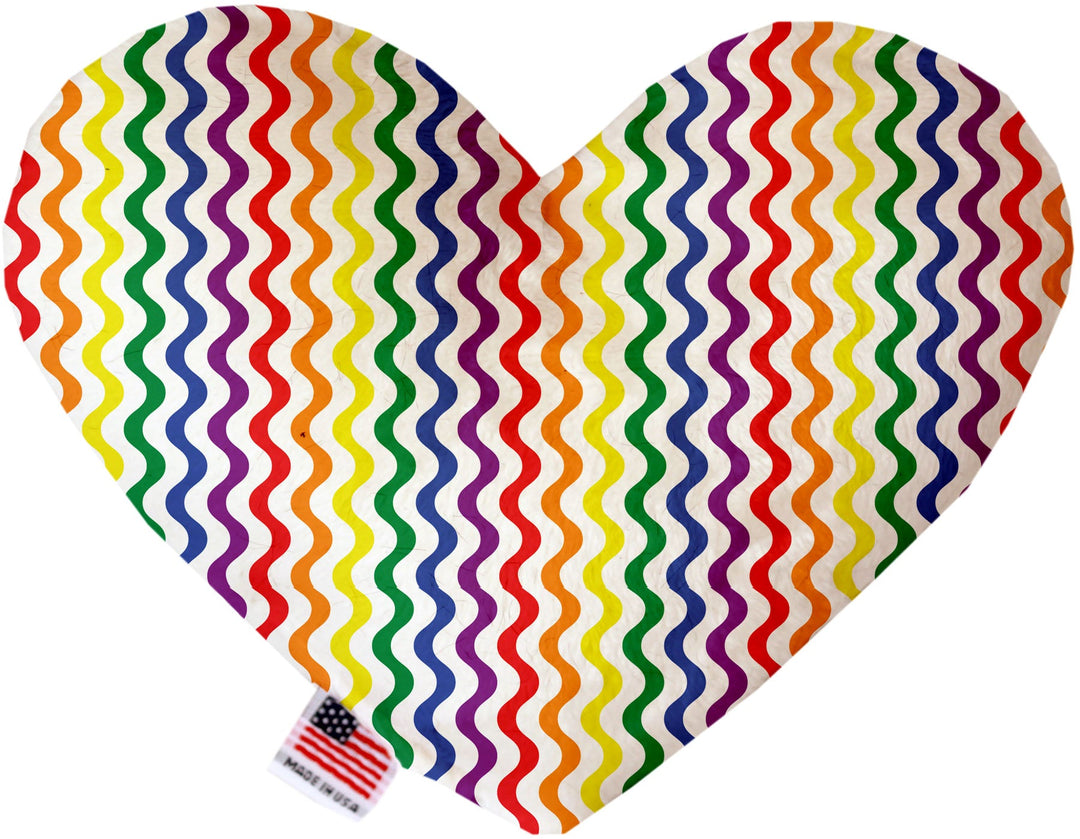 Pet and Dog Plush Heart or Bone Toy, "Rainbow Pride Group"