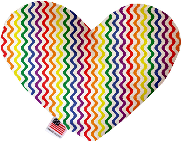 Pet and Dog Plush Heart or Bone Toy, "Rainbow Pride Group"