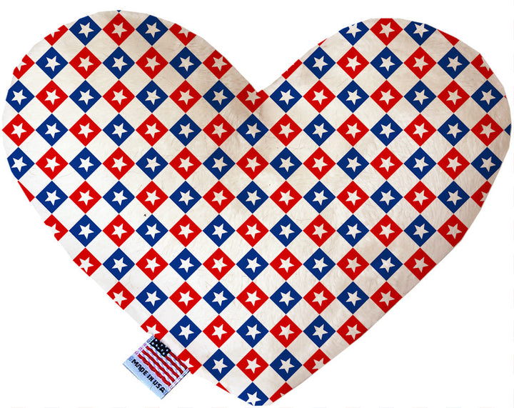 Pet and Dog Plush Heart or Bone Toy, "Independence Day Group"