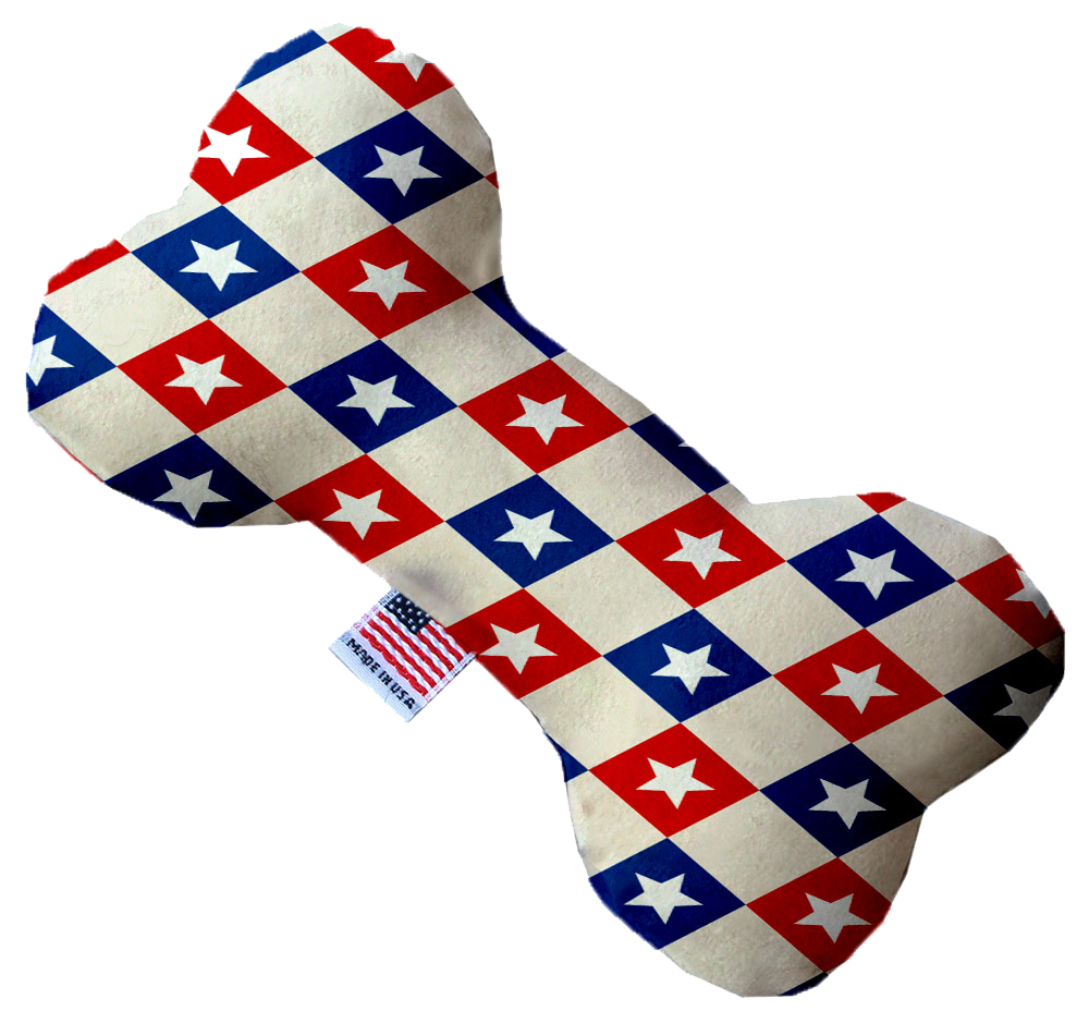 Pet and Dog Plush Heart or Bone Toy, "Independence Day Group"