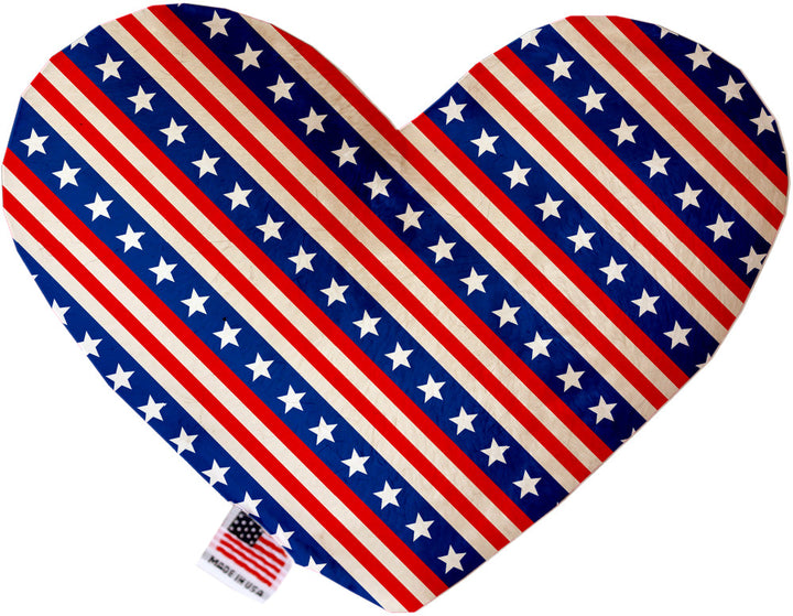 Pet and Dog Plush Heart or Bone Toy, "Independence Day Group"