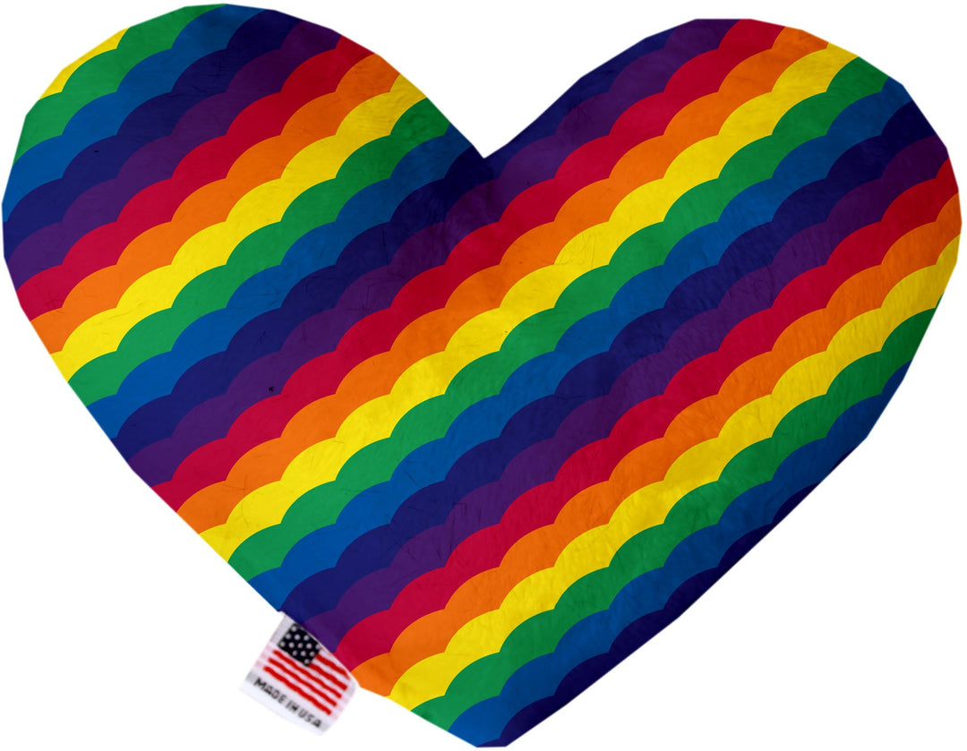 Pet and Dog Plush Heart or Bone Toy, "Rainbow Pride Group"
