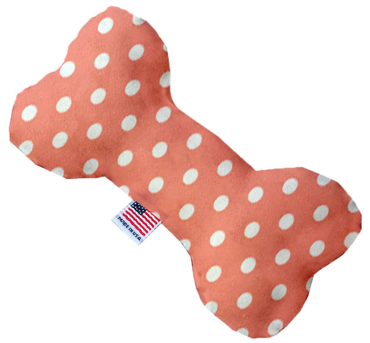 Pet and Dog Plush Heart or Bone Toy, "Polka Dots Group"