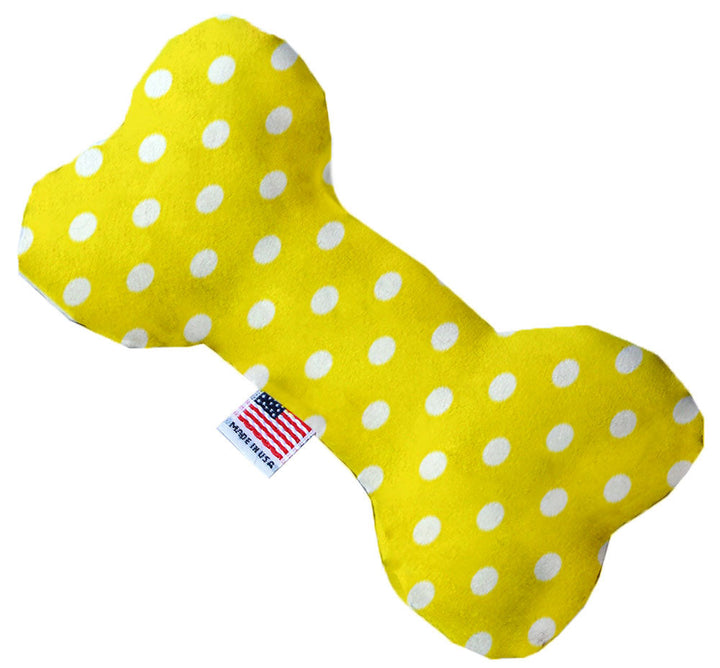Pet and Dog Plush Heart or Bone Toy, "Polka Dots Group"