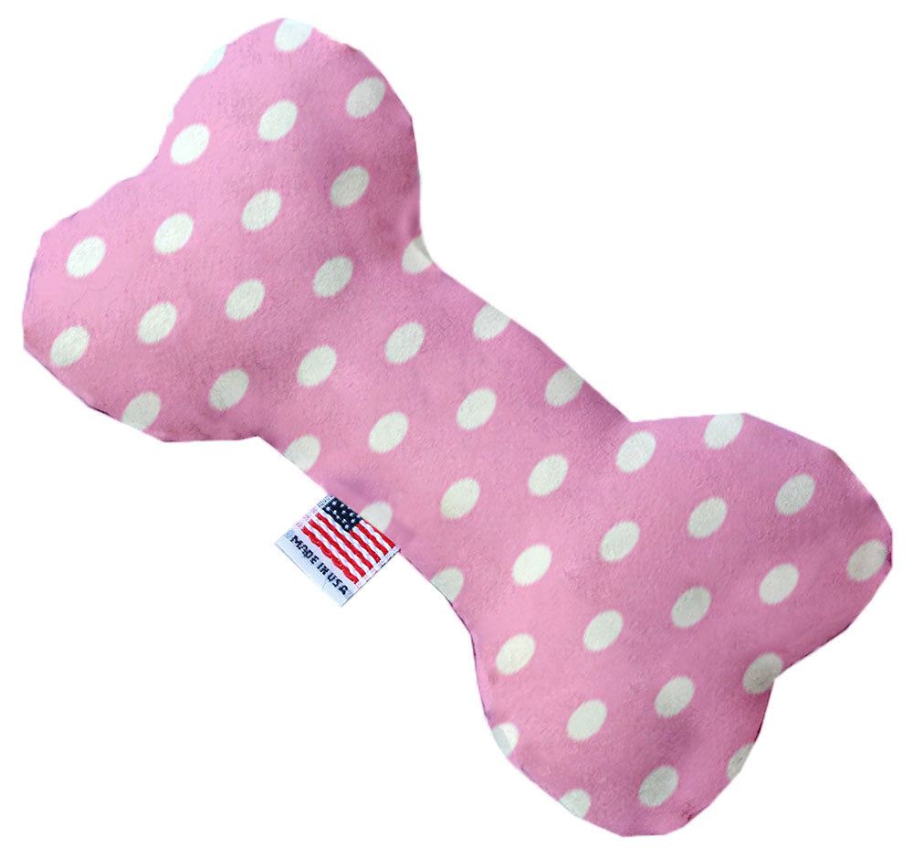 Pet and Dog Plush Heart or Bone Toy, "Polka Dots Group"