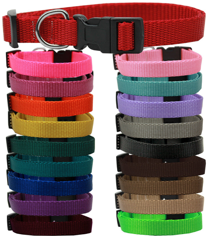 Pet Dog & Cat Nylon Collar Plain