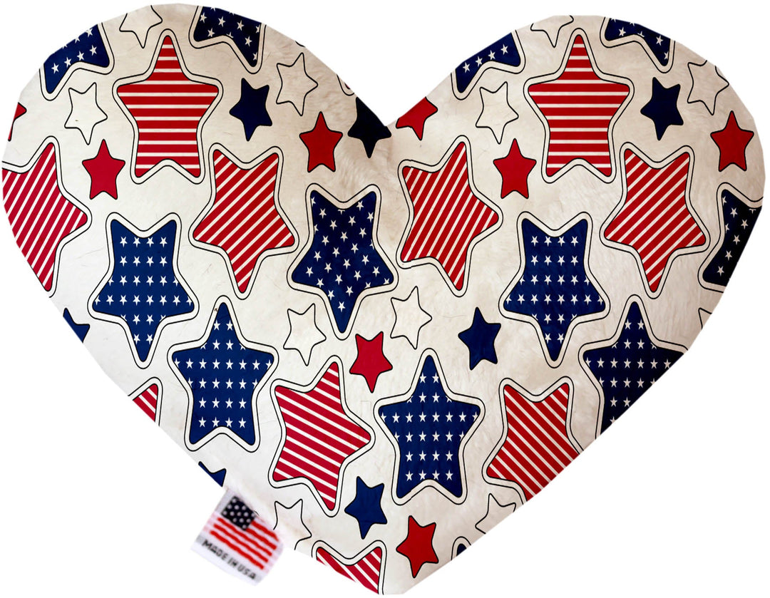 Pet and Dog Plush Heart or Bone Toy, "Independence Day Group"