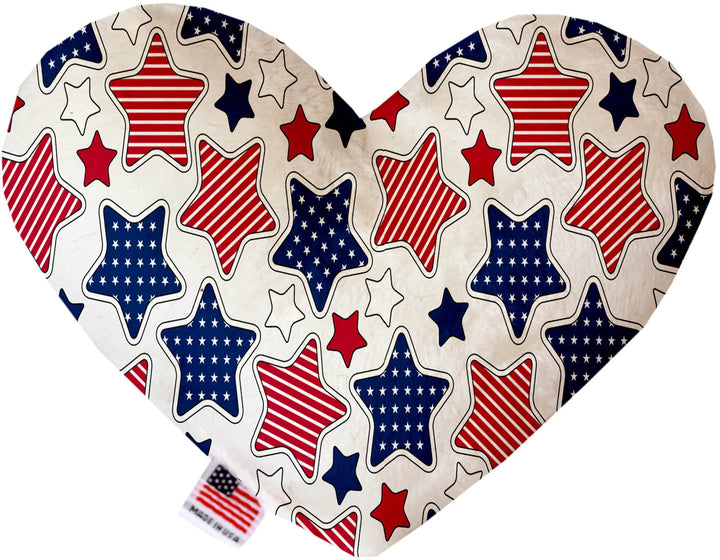 Pet and Dog Plush Heart or Bone Toy, "Independence Day Group"