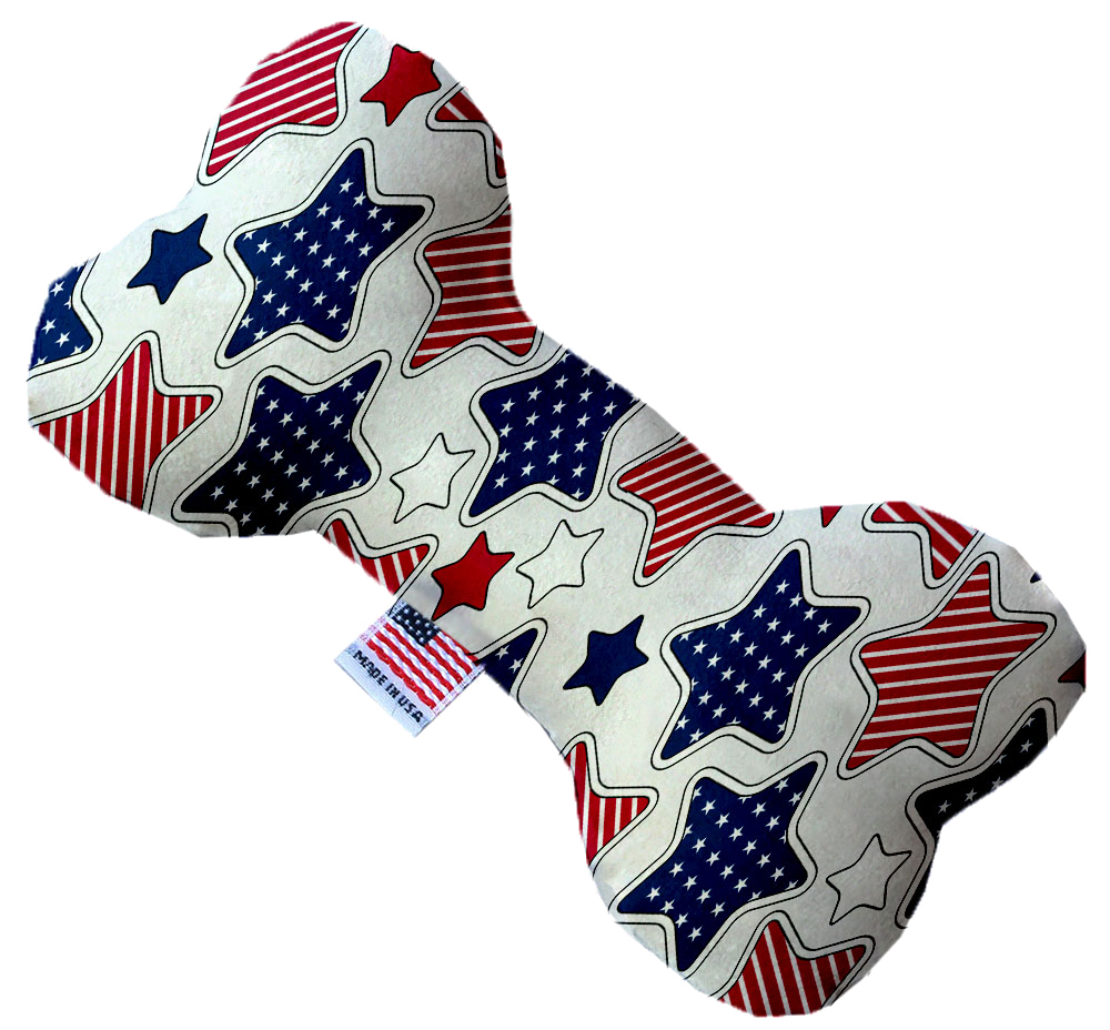 Pet and Dog Plush Heart or Bone Toy, "Independence Day Group"