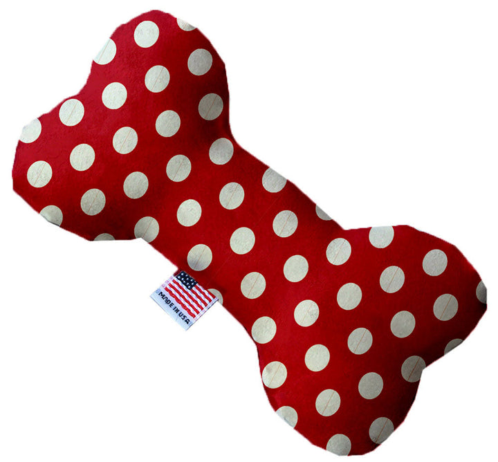 Pet and Dog Plush Heart or Bone Toy, "Swiss Dots Group"