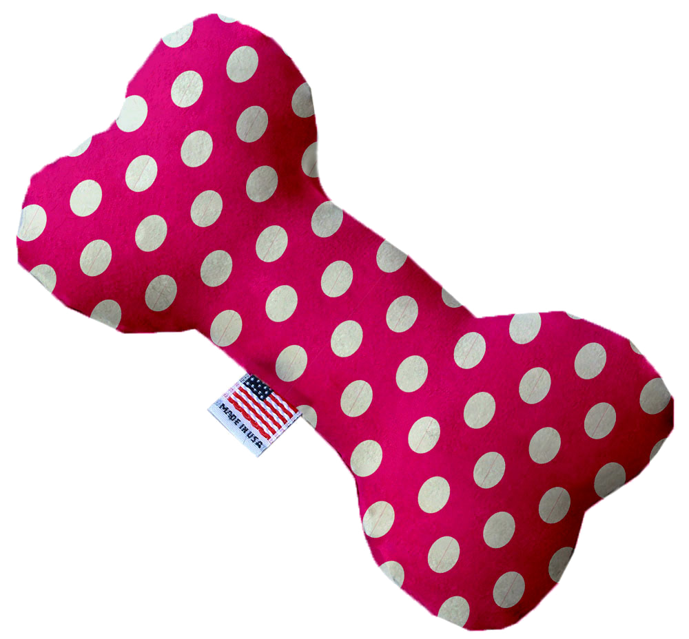 Pet and Dog Plush Heart or Bone Toy, "Swiss Dots Group"