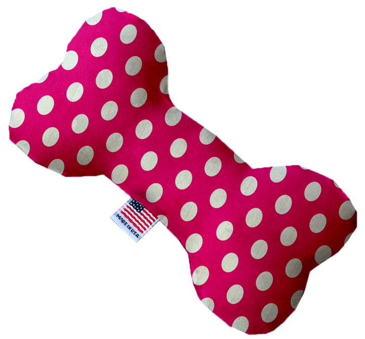 Pet and Dog Plush Heart or Bone Toy, "Swiss Dots Group"