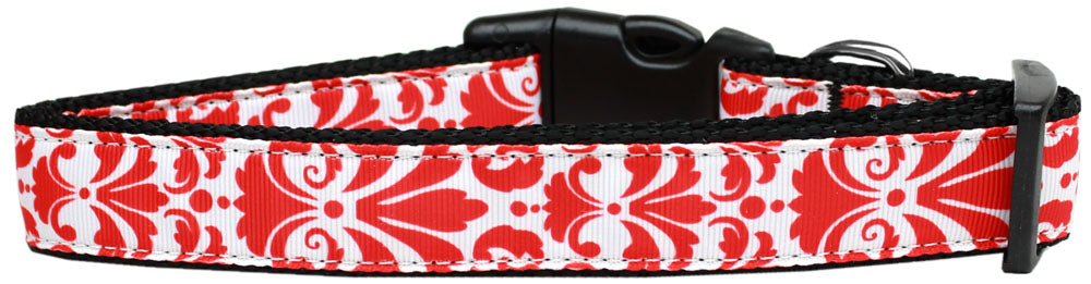 Pet Dog & Cat Nylon Collar, "Damask"