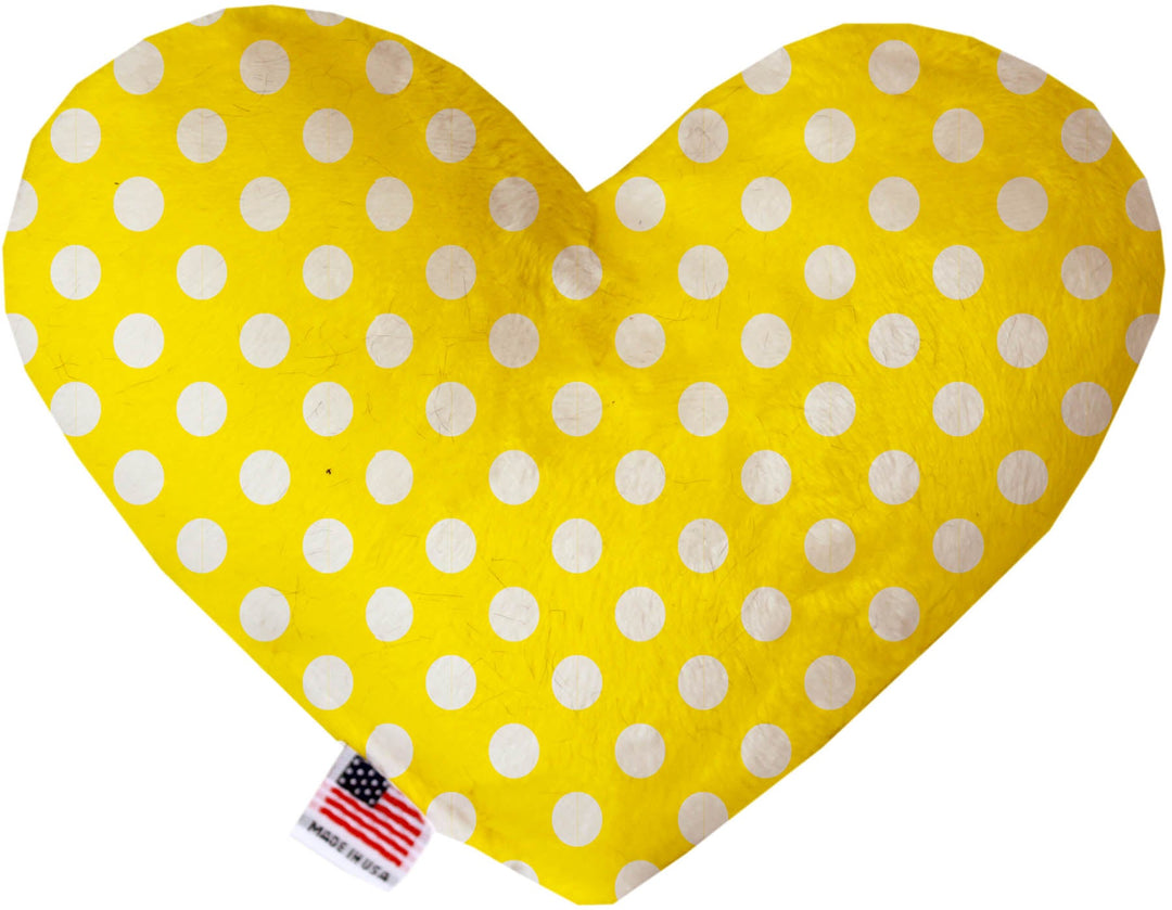 Pet and Dog Plush Heart or Bone Toy, "Swiss Dots Group"