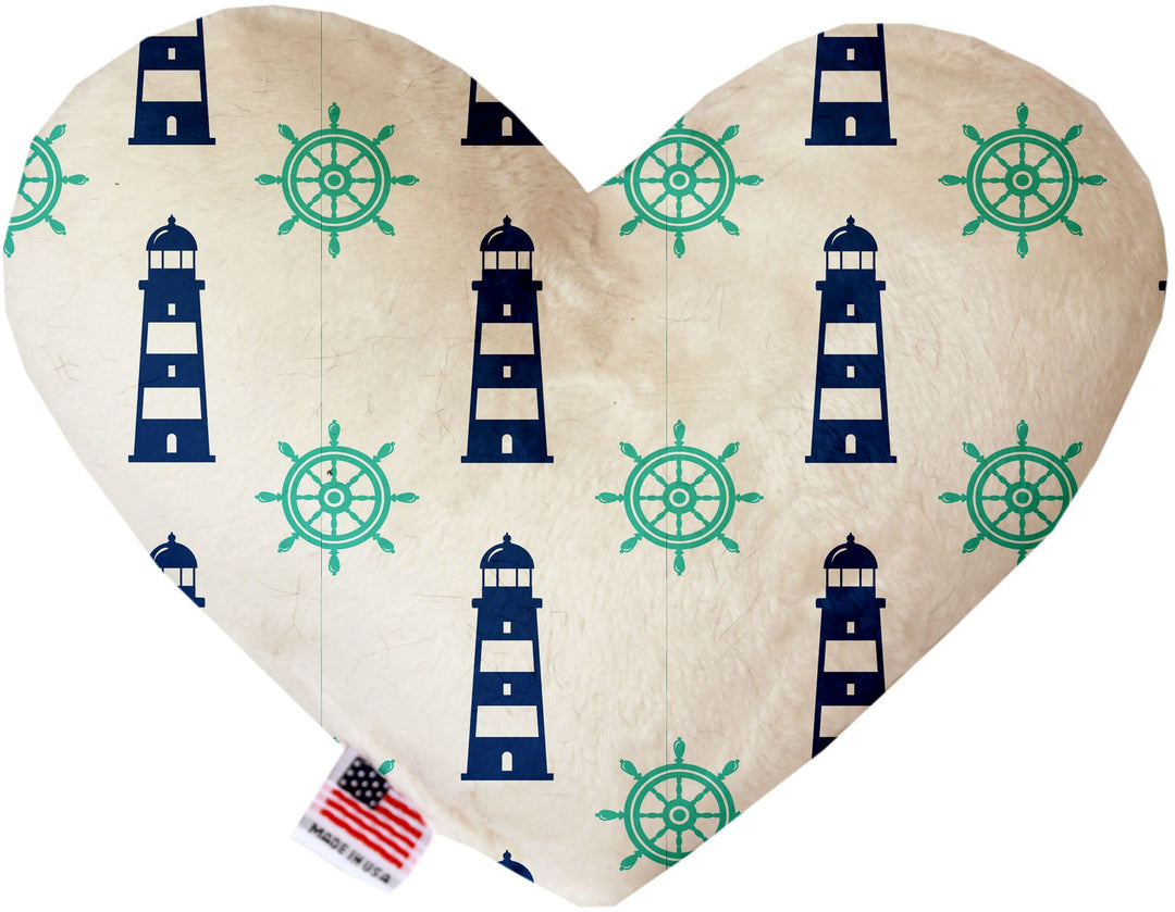 Pet and Dog Plush Heart or Bone Toy, "Nautical Group"