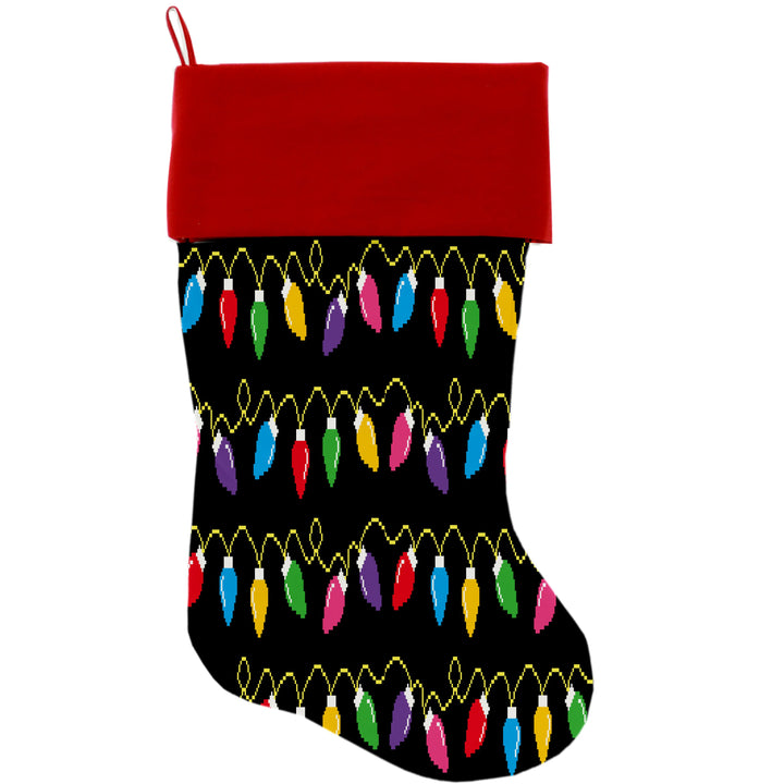 Christmas Velvet Stocking, "Santa Group"