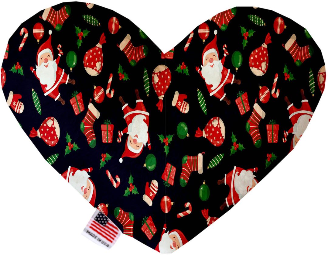 Pet and Dog Plush Heart or Bone Toy, "Santa Group"
