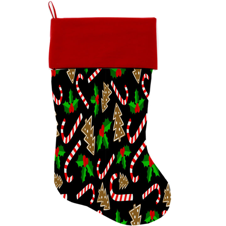 Christmas Velvet Stocking, "Santa Group"