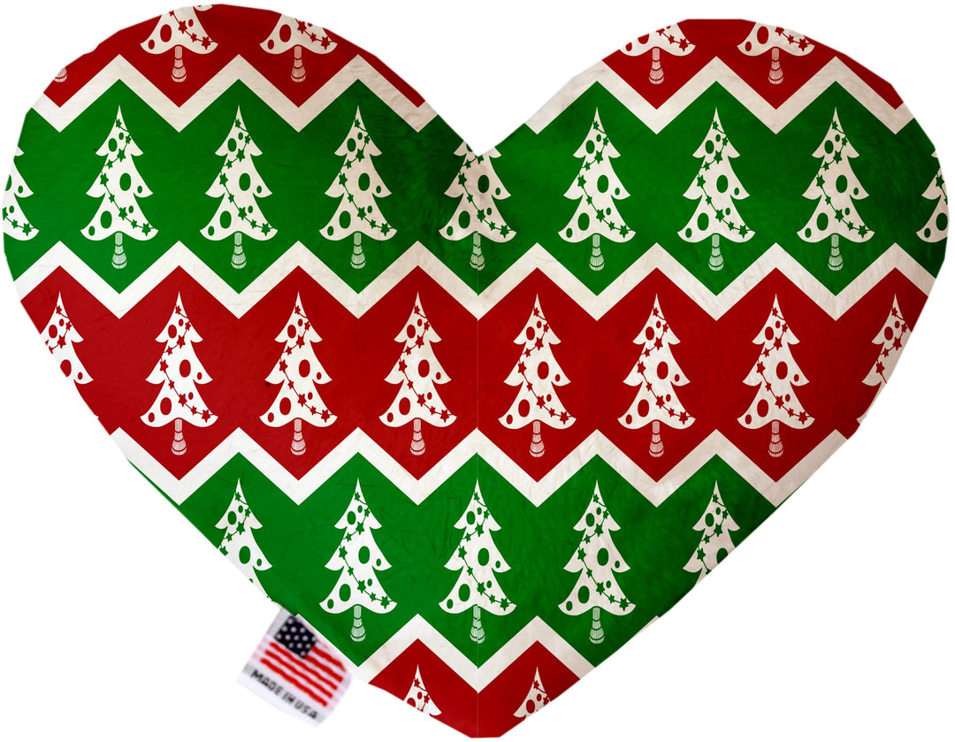Pet and Dog Plush Heart or Bone Toy, "Christmas Patterns Group"