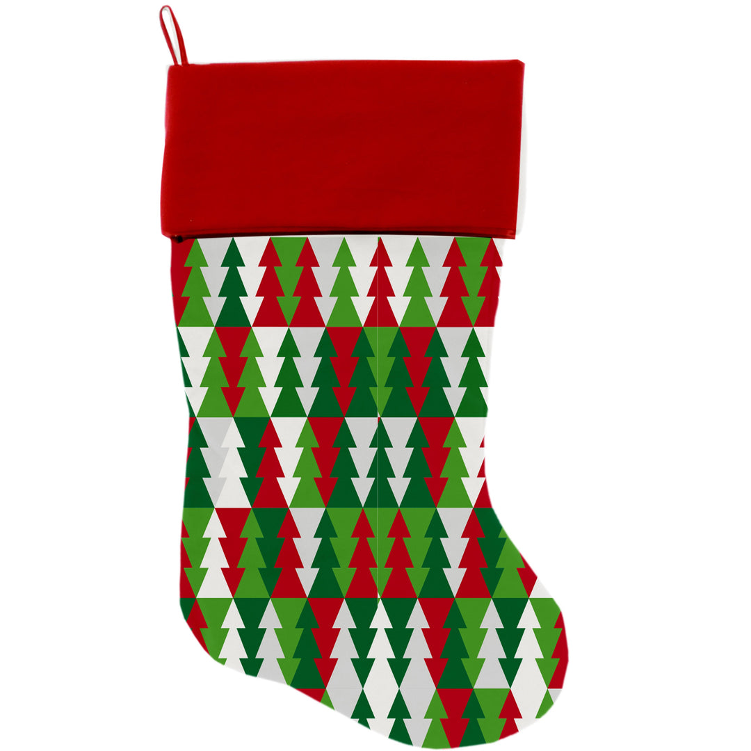 Christmas Velvet Stocking, "Santa Group"