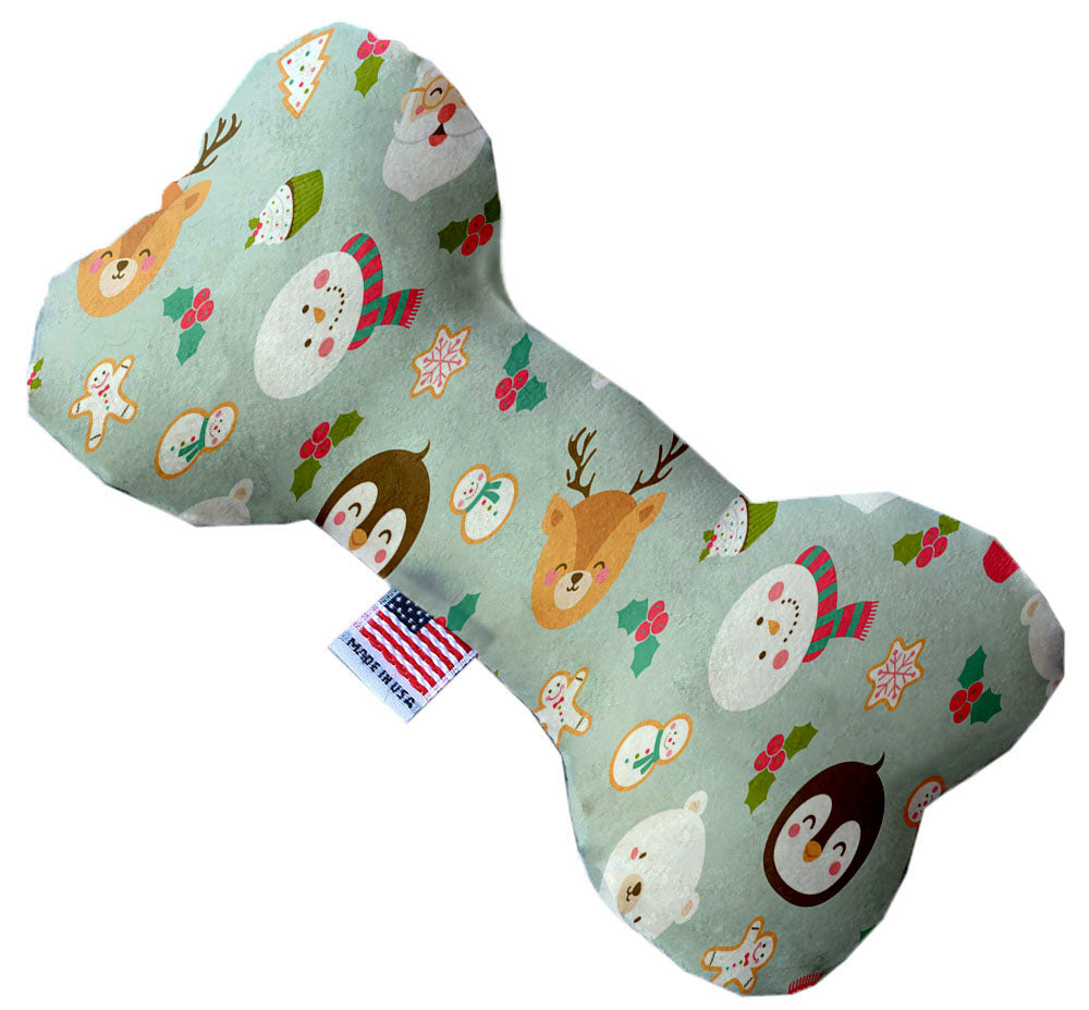 Pet and Dog Plush Heart or Bone Toy, "Santa Group"