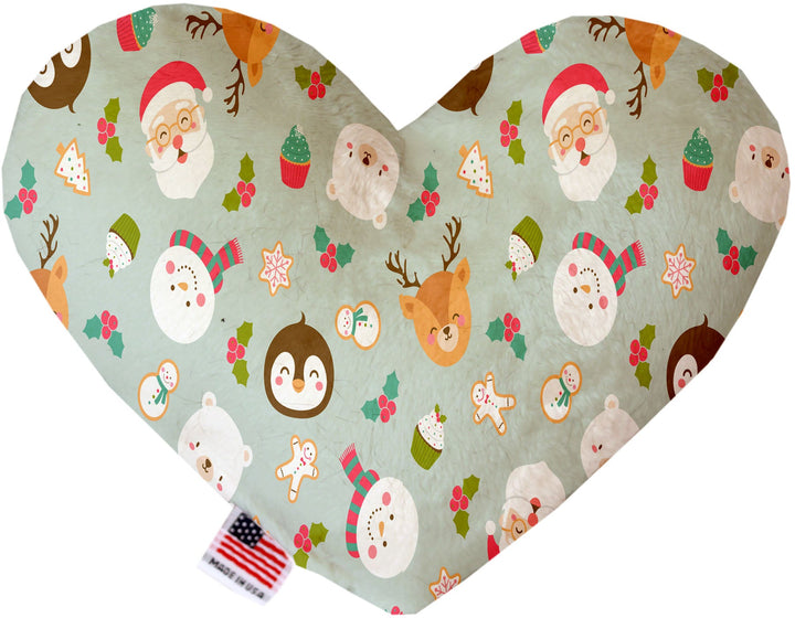 Pet and Dog Plush Heart or Bone Toy, "Santa Group"