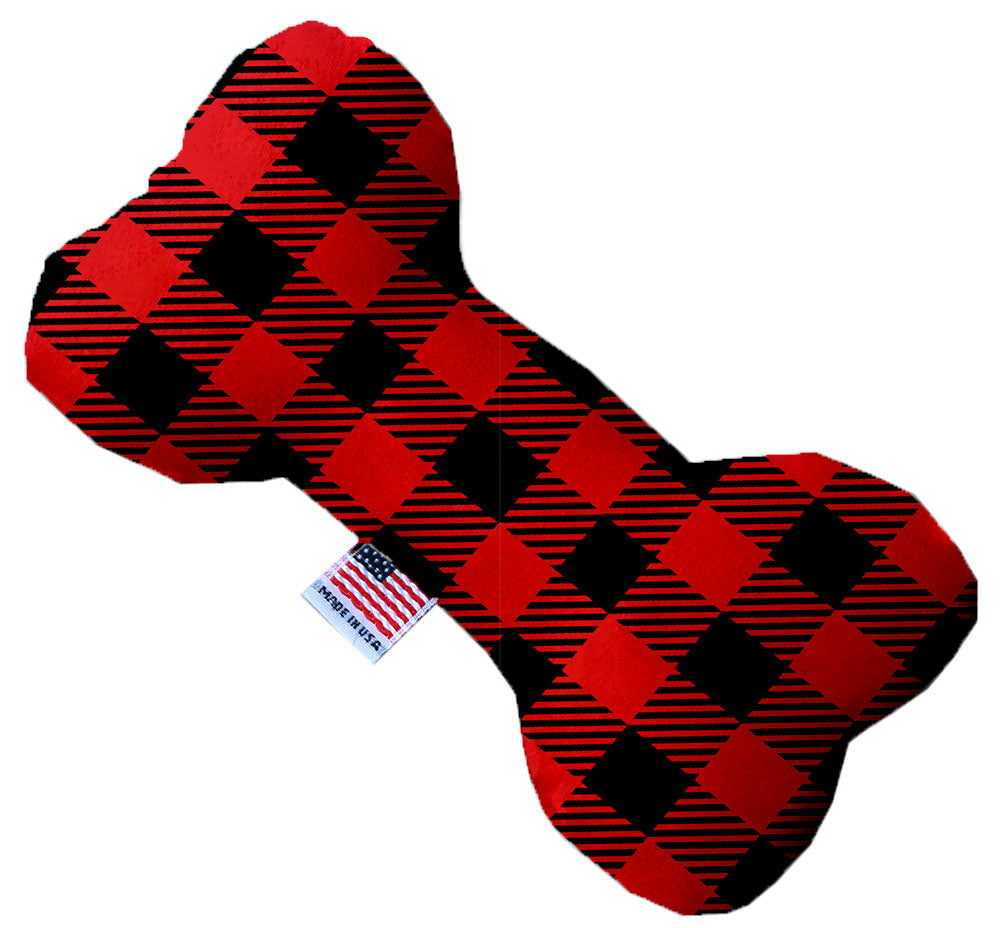 Pet and Dog Plush Heart or Bone Toy, "Christmas Patterns Group"