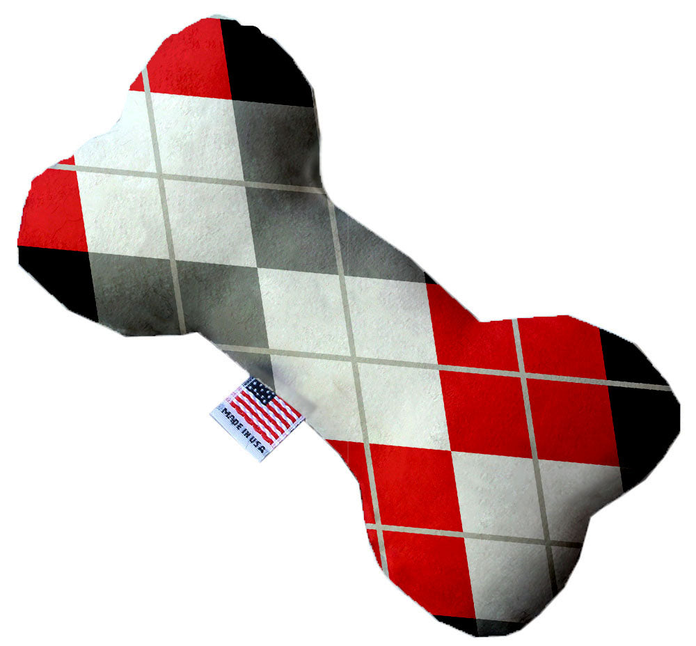 Pet and Dog Plush Heart or Bone Toy, "Christmas Patterns Group"