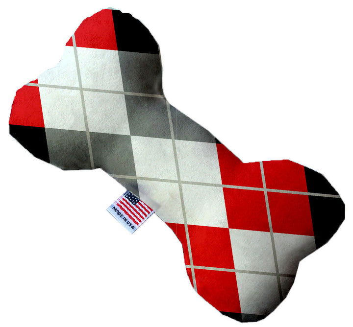 Pet and Dog Plush Heart or Bone Toy, "Christmas Patterns Group"