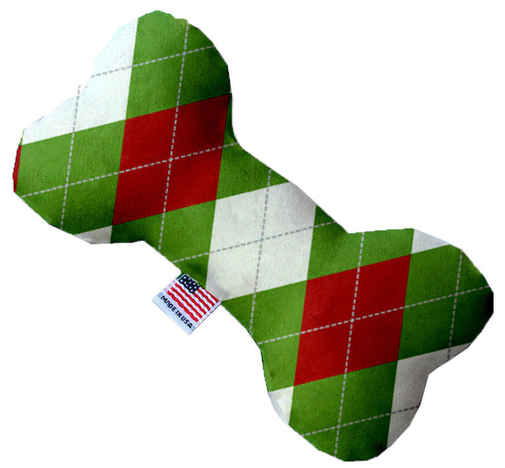 Pet and Dog Plush Heart or Bone Toy, "Christmas Patterns Group"