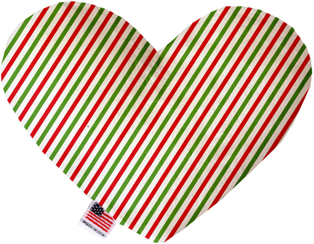 Pet and Dog Plush Heart or Bone Toy, "Christmas Patterns Group"