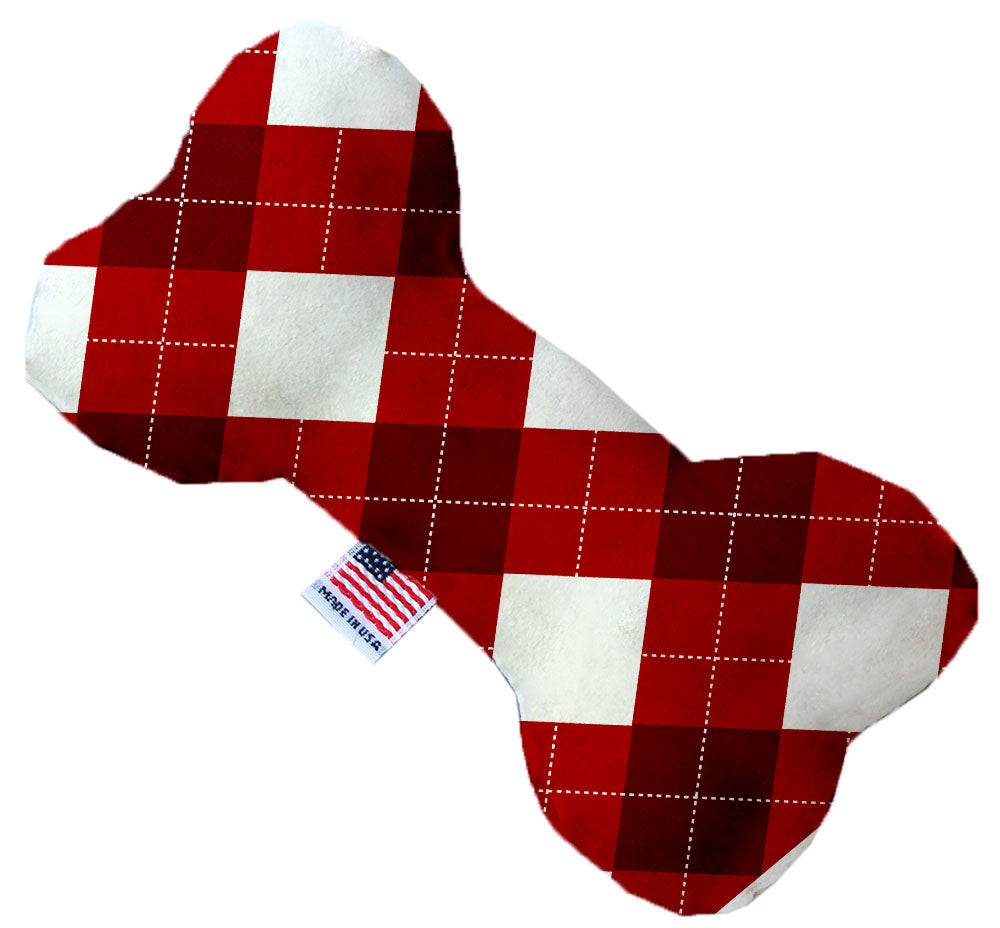 Pet and Dog Plush Heart or Bone Toy, "Christmas Patterns Group"