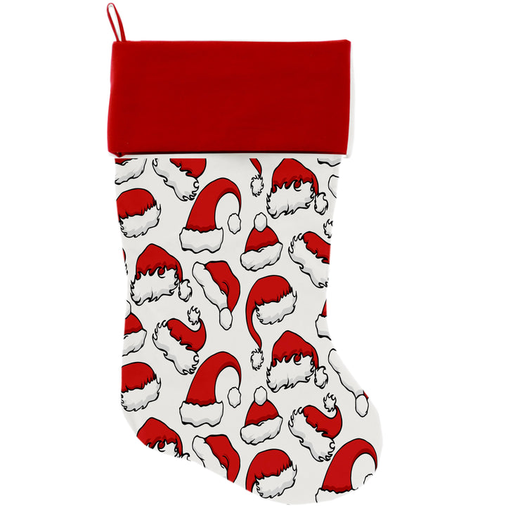 Christmas Velvet Stocking, "Santa Group"