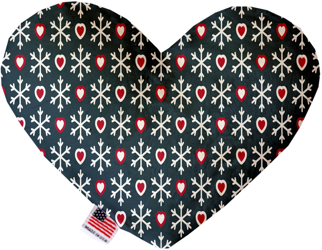 Pet and Dog Plush Heart or Bone Toy, "Winter Wonderland Group"