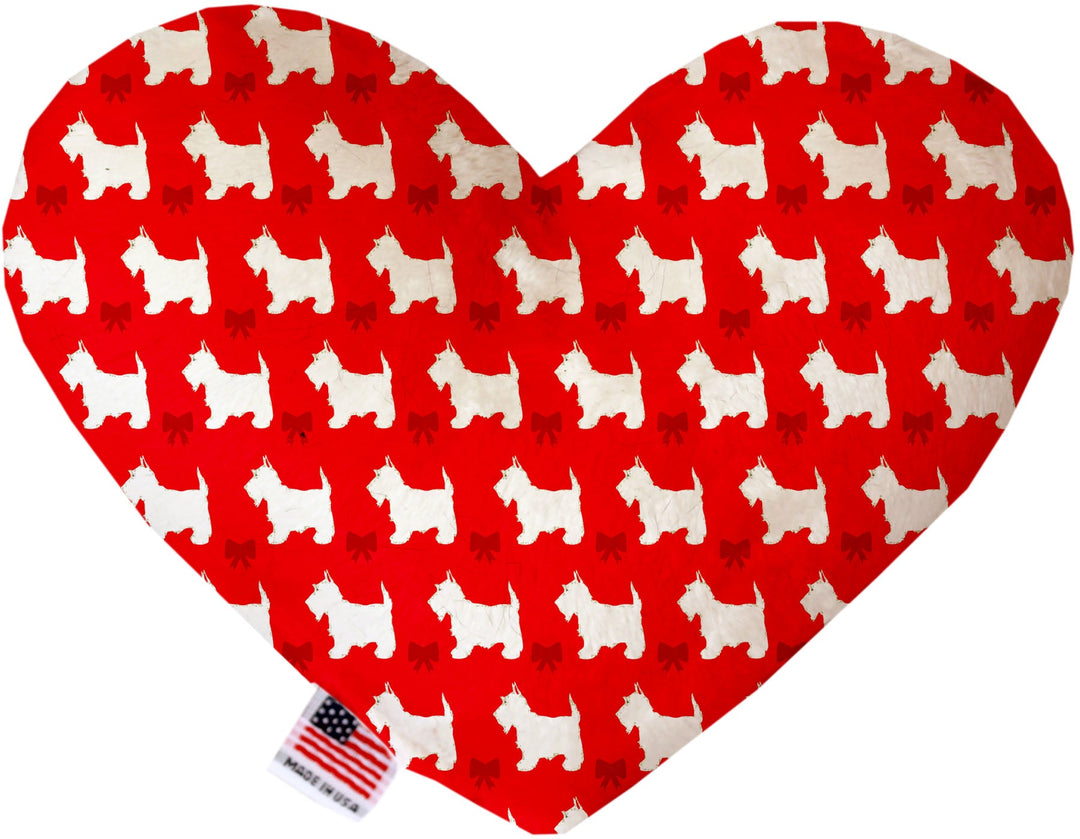 Pet & Dog Plush Heart or Bone Toy, "Westie World Group"