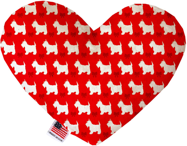 Pet & Dog Plush Heart or Bone Toy, "Westie World Group"