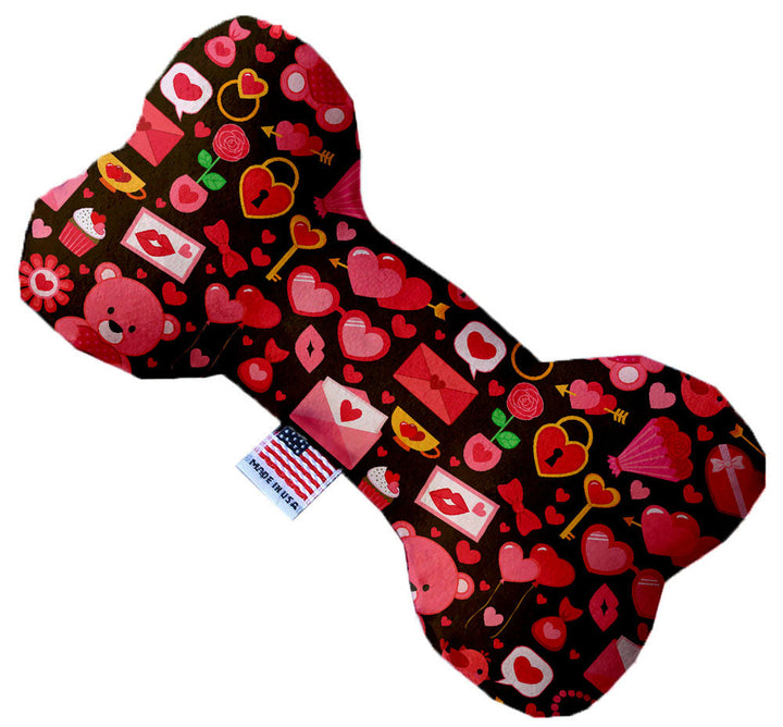 Plush Dog Bone Toy, "Valentine's Day Group"