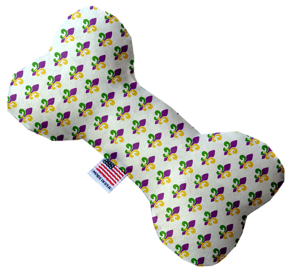 Pet and Dog Plush Heart or Bone Toy, "Mardi Gras Group"