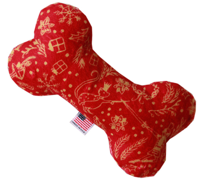 Pet and Dog Plush Heart or Bone Toy, "Classy Christmas Group"