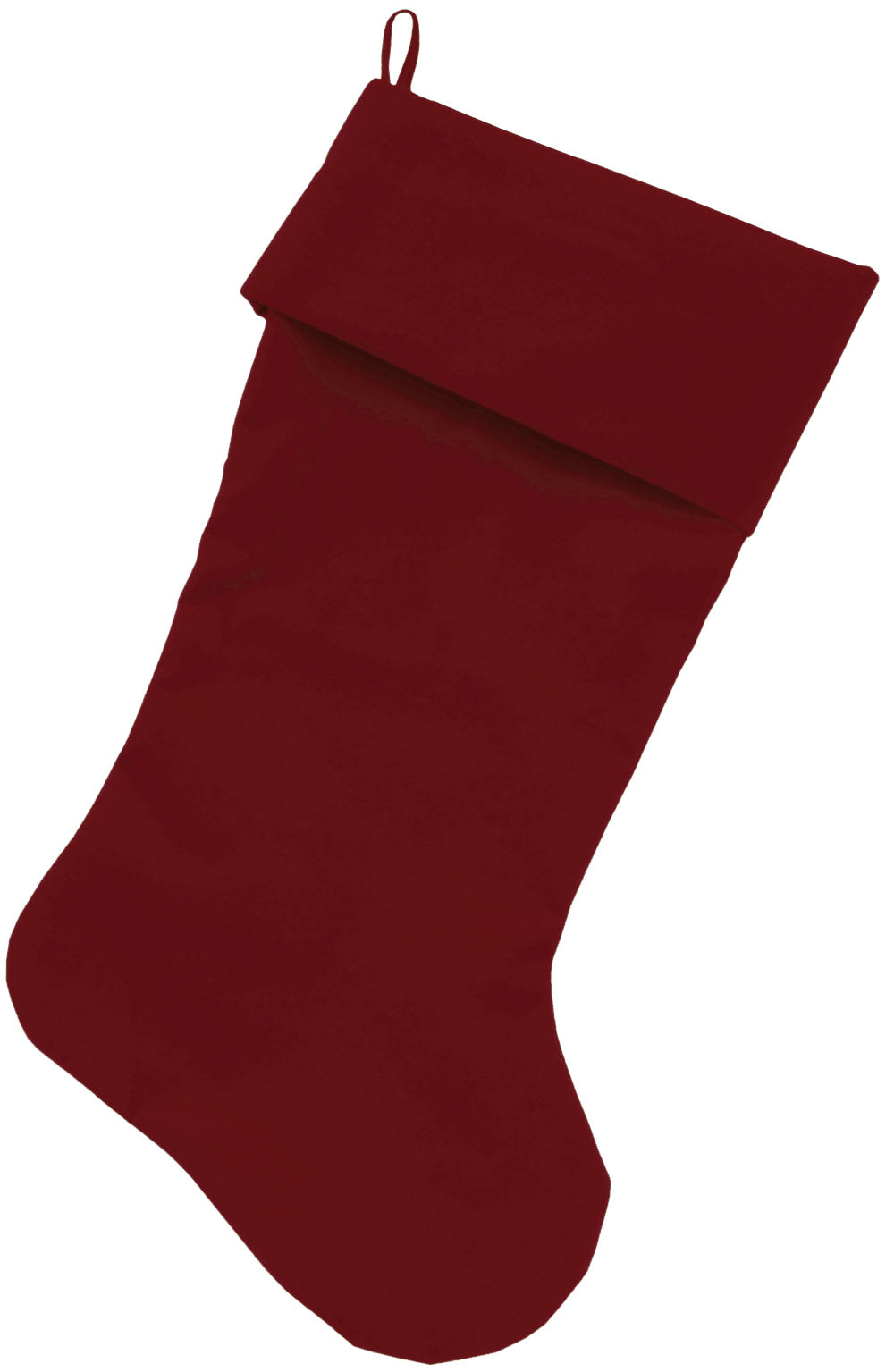 Velvet Christmas Stocking Blank, Plain