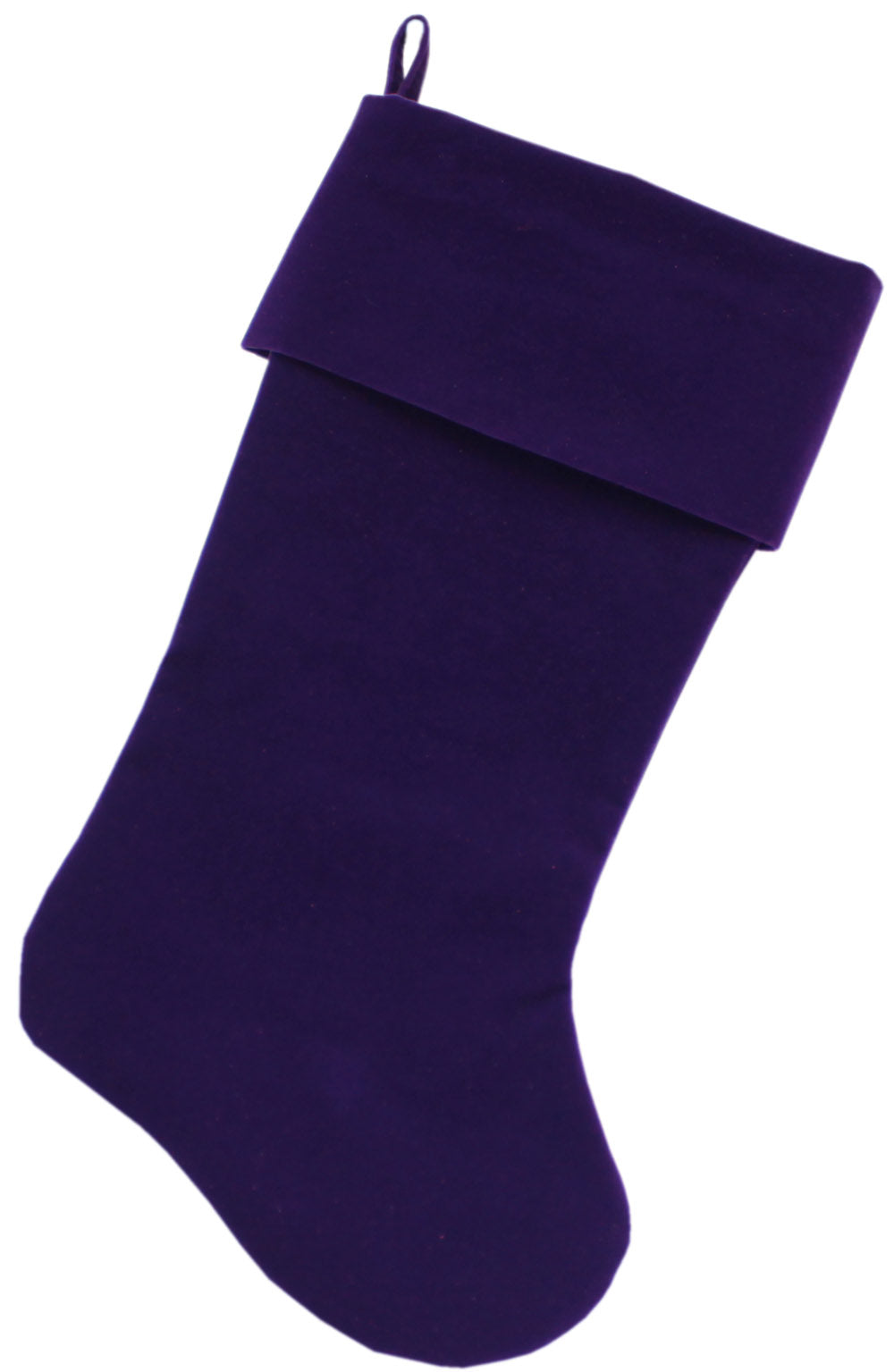 Velvet Christmas Stocking Blank, Plain