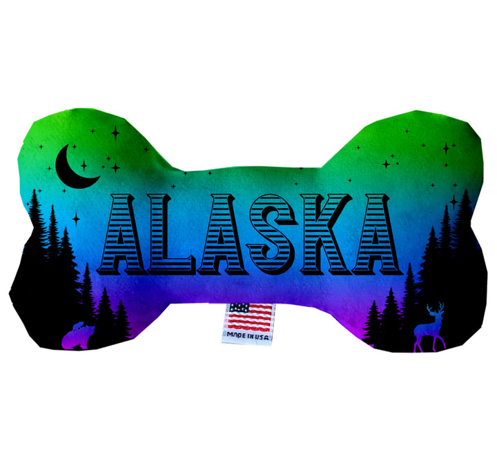 Pet & Dog Plush Bone Toys, "Alaskan Mountains"
