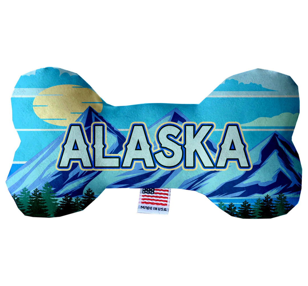 Pet & Dog Plush Bone Toys, "Alaskan Mountains"
