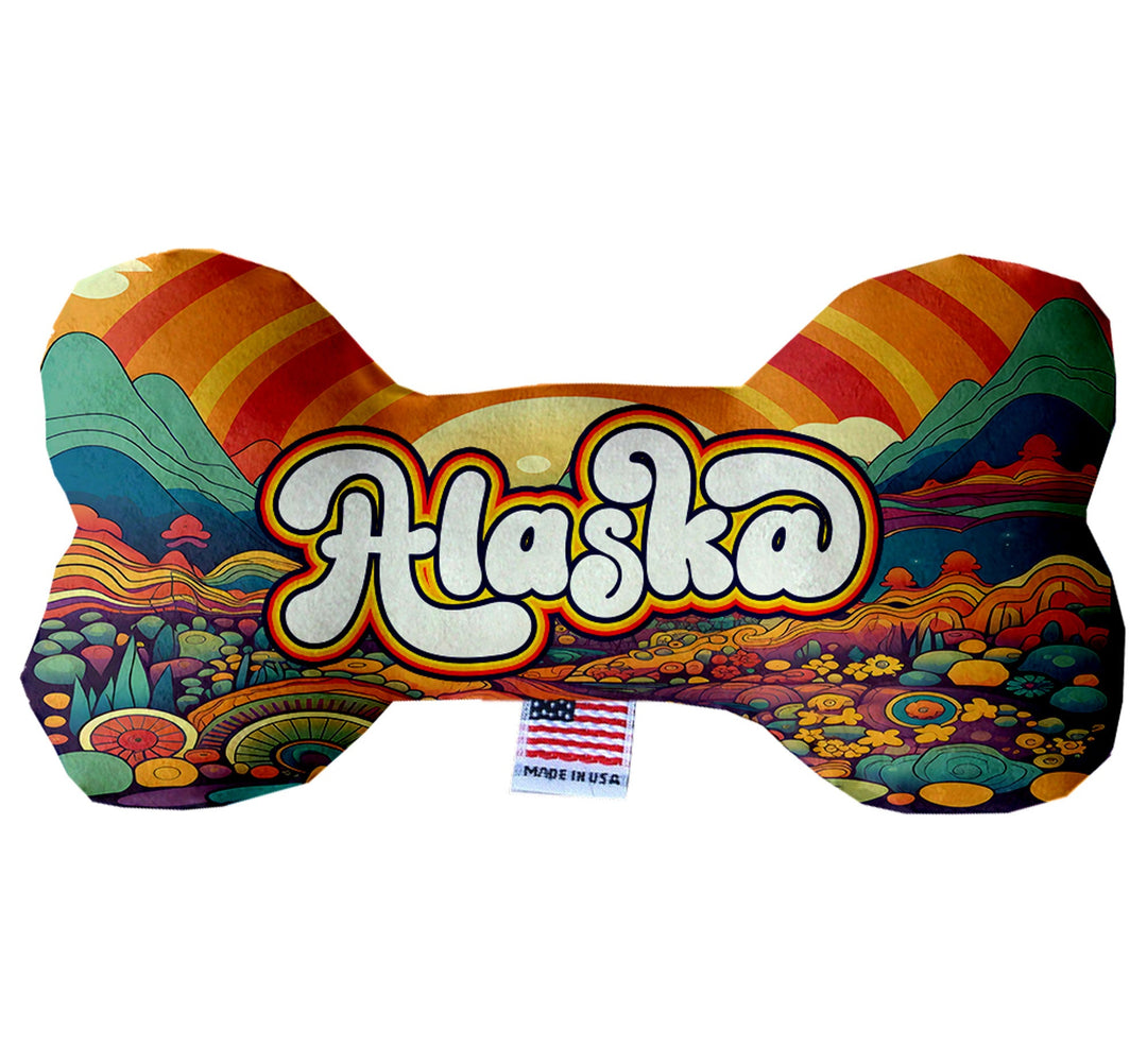 Pet & Dog Plush Bone Toys, "Alaskan Mountains"