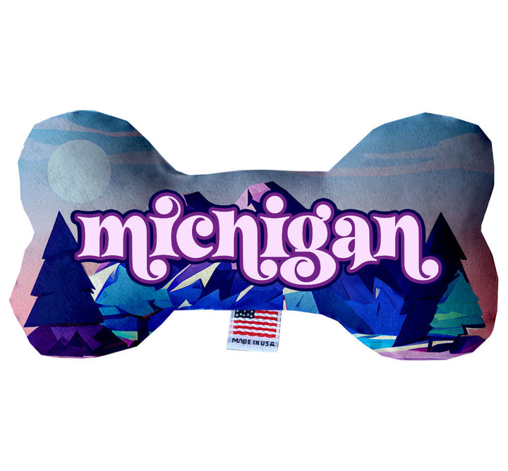 Pet & Dog Plush Bone Toys, "Michigan State Options"