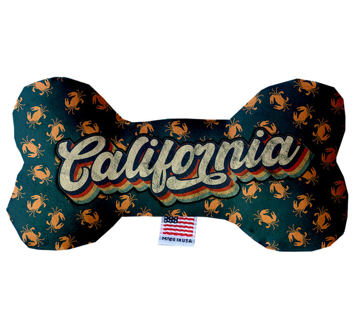 Pet & Dog Plush Bone Toys, "California Beaches"